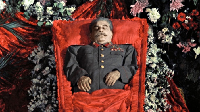 Foto: der aufgebahrte Stalin-Leichnam