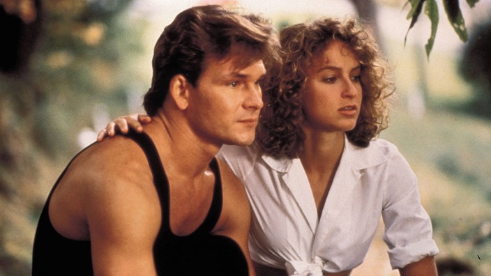 Filmszene aus "Dirty Dancing" mit Patrick Swayze und Jennifer Grey.