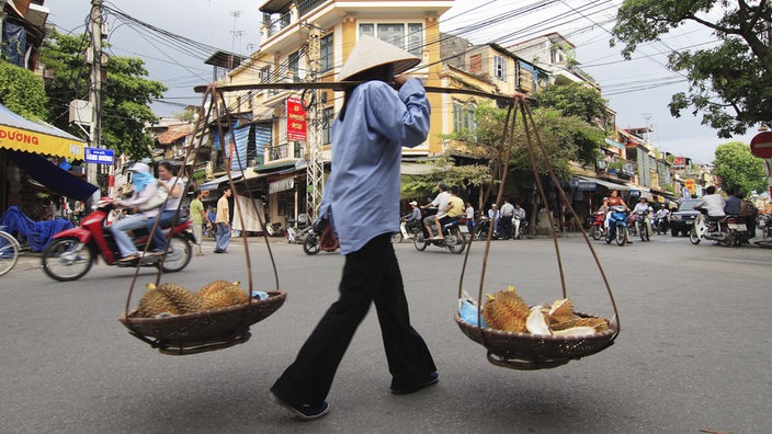 Straßenszene in Hanoi