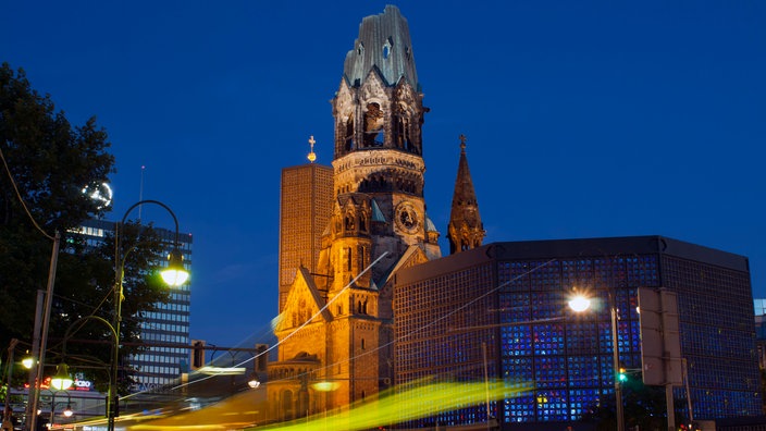 Die Berliner Kaiser-Wilhelm-Gedächtniskirche am Breitscheidplatz heute