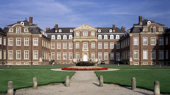 Ein Blick in den Innenhof von Schloss Nordkirchen