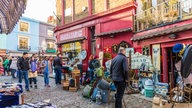 Flohmarkt in der "Portobello Road" in London