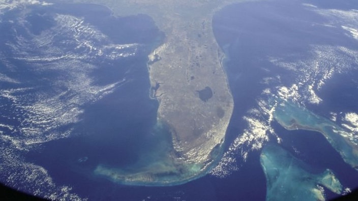 Satellitenaufnahme von Florida.