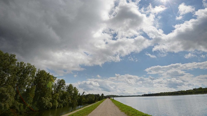 Hochwasserrückhalteraum in Baden-Württemberg