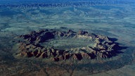 Der Impaktkrater aufgrund eines Meteoriteneinschlags in Gosses Bluff in Australien.