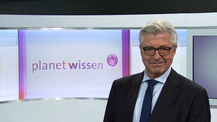 Porträtaufnahme von Prof. Friedhelm Taube zu Gast im Planet Wissen Studio.