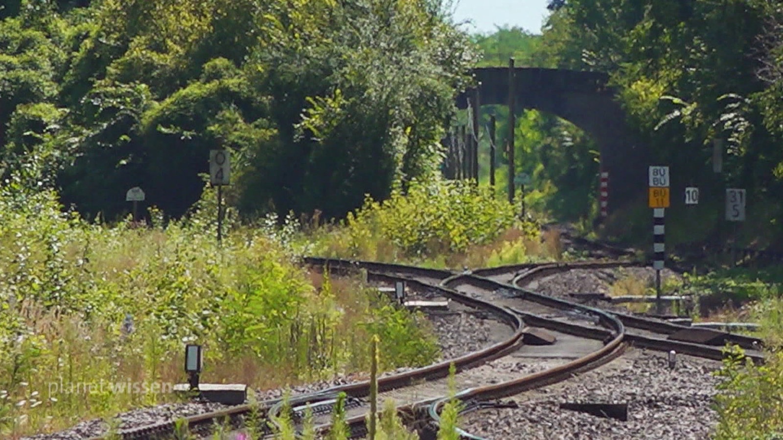 Bahngleise auf dem Land