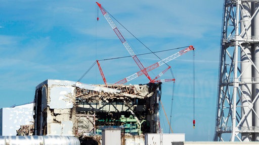 Das zerstörte Atomkraftwerk Fukushima Dai-ichi 